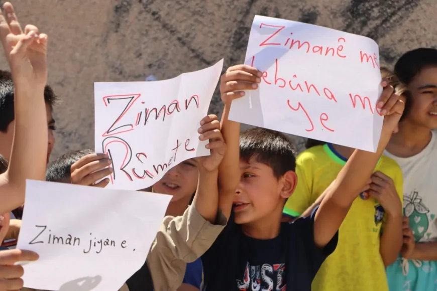 Li Hesekê û Kobanê xwendekaran daxwaza perwerdeya bi kurdî kir