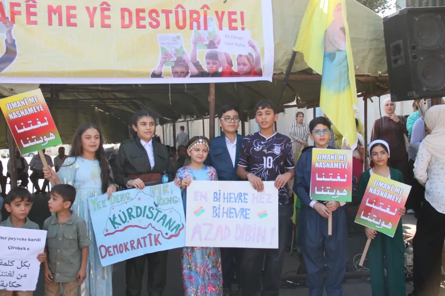 Çalakiya konvedanê ya ji bo zimanê kurdî li Dêrikê didome