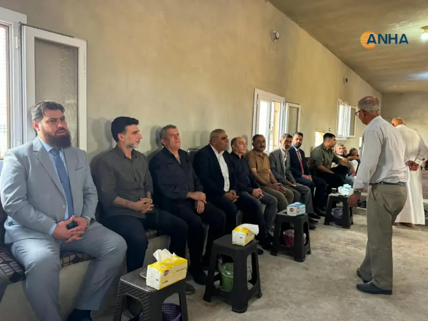 Şandeyek Hêzên Ewlekariya Hundirîn sersaxî da malbata şehîd Ebdulezîz Hesen