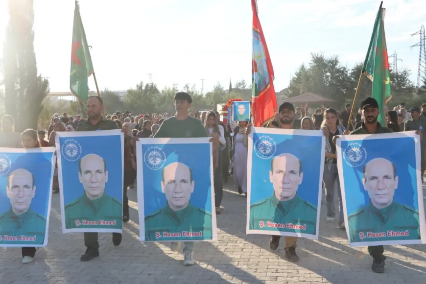 Cenazeyê şehîd Hesen Ehmed li Kobanê hat veşartin 