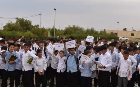 Li Mexmûrê ji bo piştgiriya xwendekarên Rojava helwestek hat nîşandan