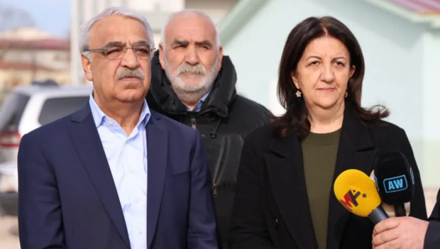 Heyeta Îmraliyê ya DEM Partiyê bi Cevdet Yilmaz re civiya