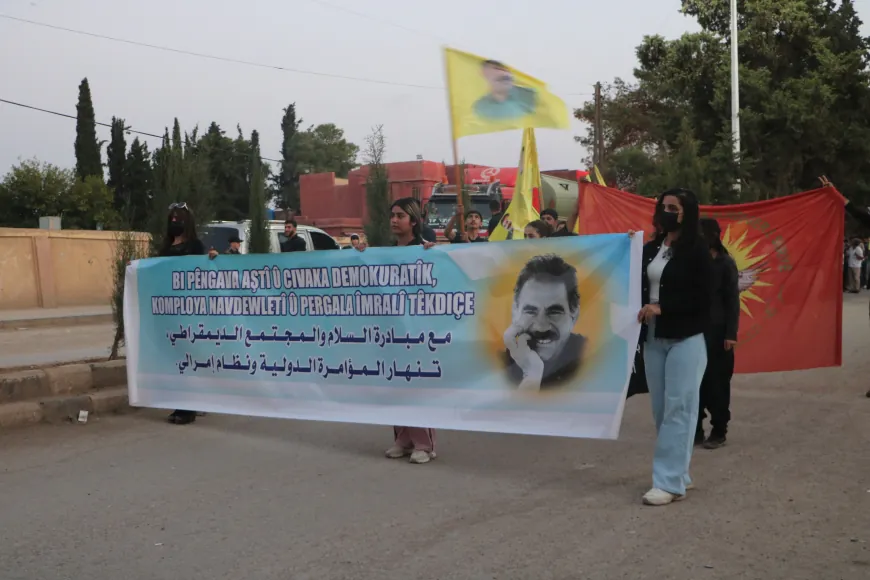 Ciwanên Dirbêsiyê daxwaza azadiya Rêber Abdullah Ocalan kir