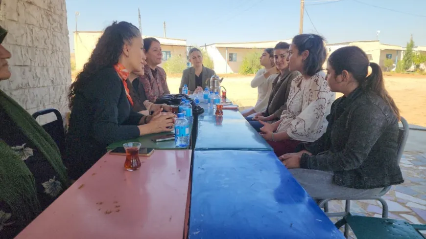 Şandeya Bakurê Kurdistanê serdana Jinwar kir