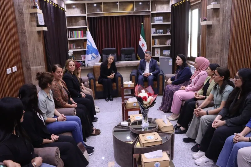 Şandeya Jinan a DEM Partiyê gera xwe li Kobanê didomîne