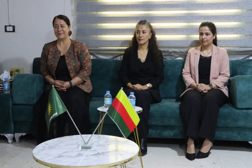 Şandeya Jinan a DEM Partiyê gera xwe li Kobanê didomîne