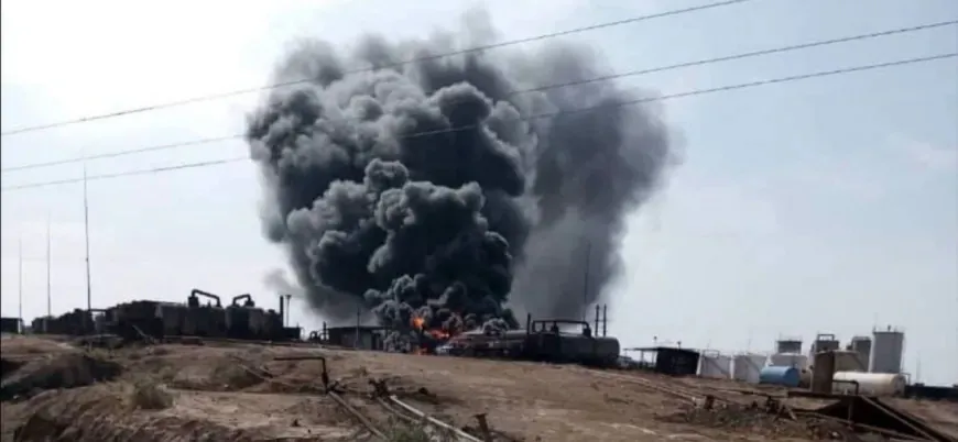 Li hundirê tesîseke petrolê li gundewarê Hesekê şewat derket
