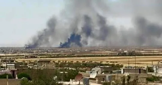 Боевые столкновения между вооружёнными повстанцами, сирийскими военными и боевиками ИГ (Исламское государство).