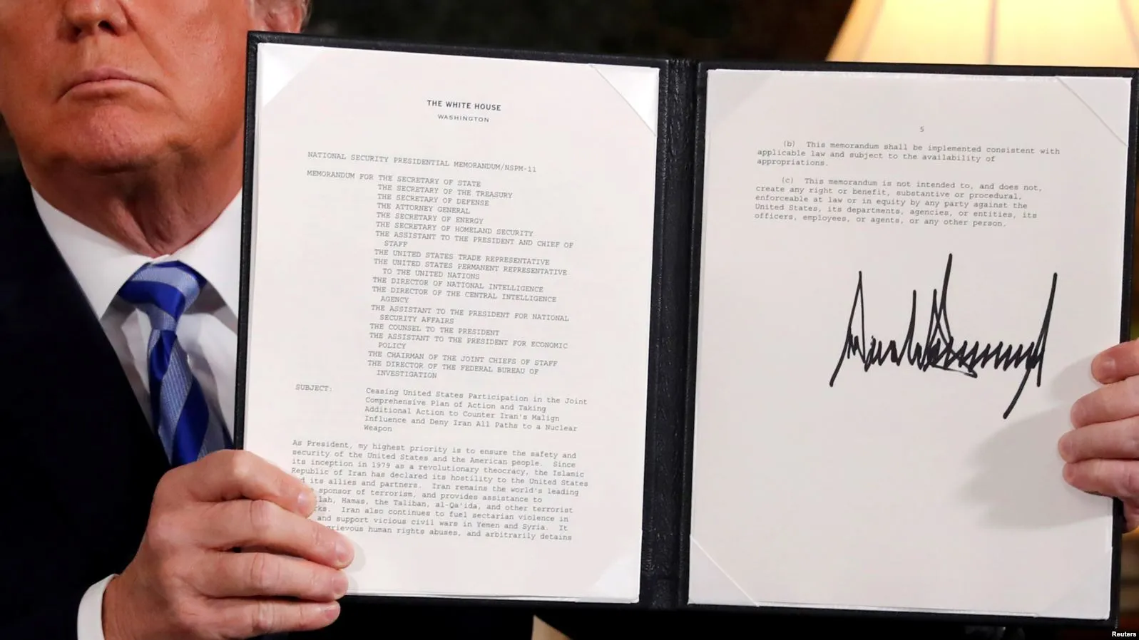 Односторонние санкции США против Ирана вступили в силу