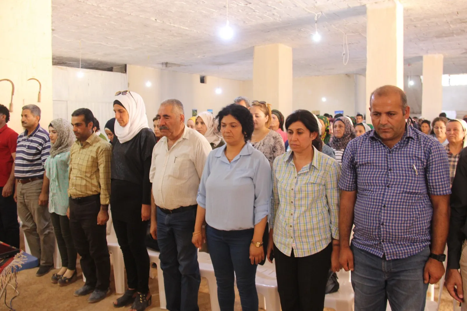 Выставка, рассказывающая о творящихся в Африне преступлениях