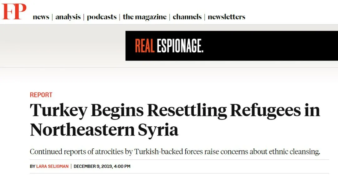 Foreign Policy: Американские эксперты и чиновники обеспокоены этнической чисткой в Сирии