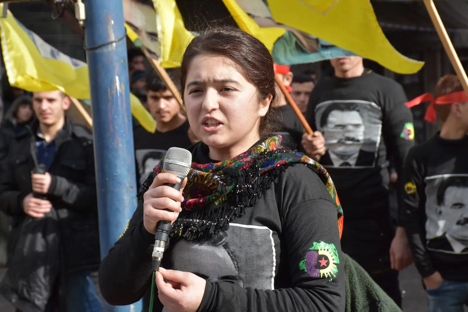 Молодёжь Алеппо протестует против содержания Абдуллы Оджалана в одиночном заключении
