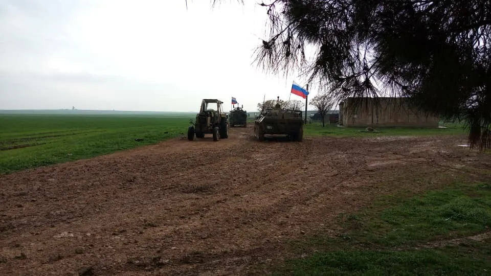 Совместное российско-турецкое патрулирование в деревнях Дербасии и Зергана