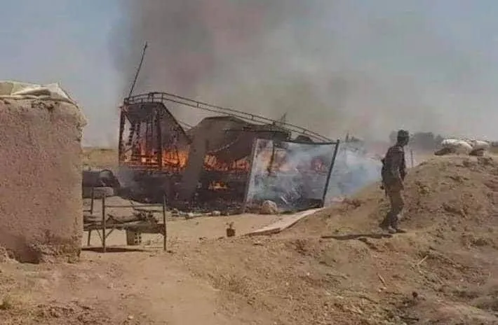 В Камышло разбомбили блокпост сирийского режима