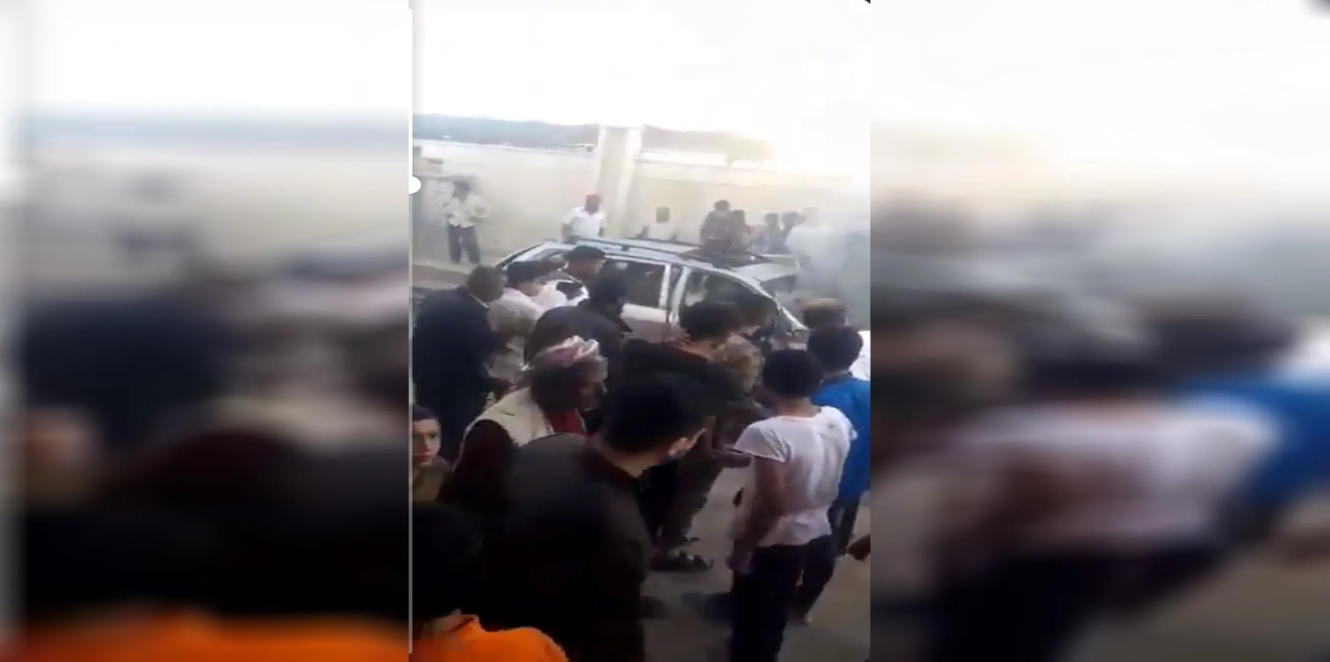 В Азазе взорвался автомобиль
