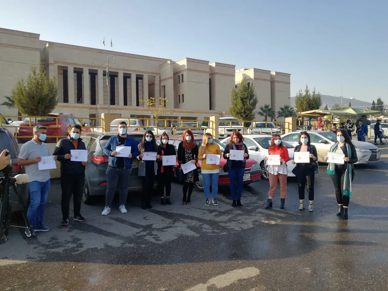 В Дахуке активисты проводят сидячую забастовку в знак солидарности с Солин Эви
