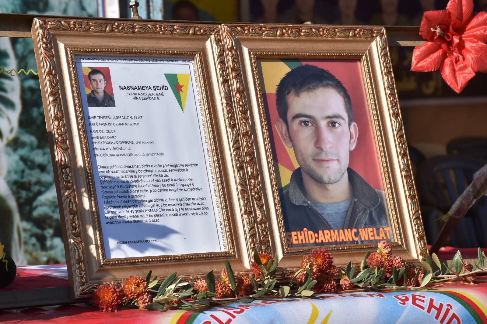 В Африне простились с павшим героем Арманком Велатом