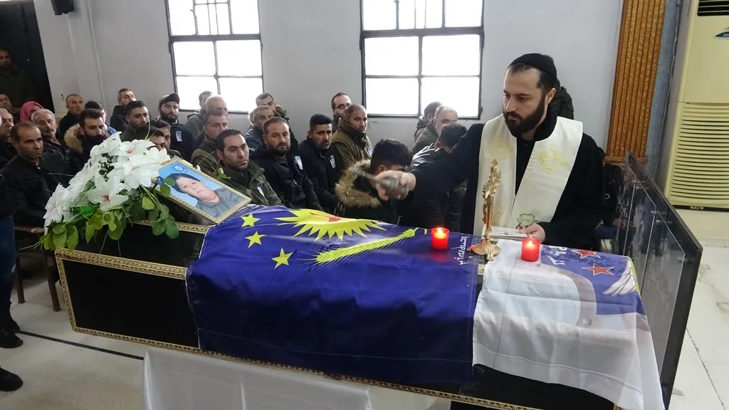 Прощание с христианским бойцом Сил внутренней безопасности в Дерике