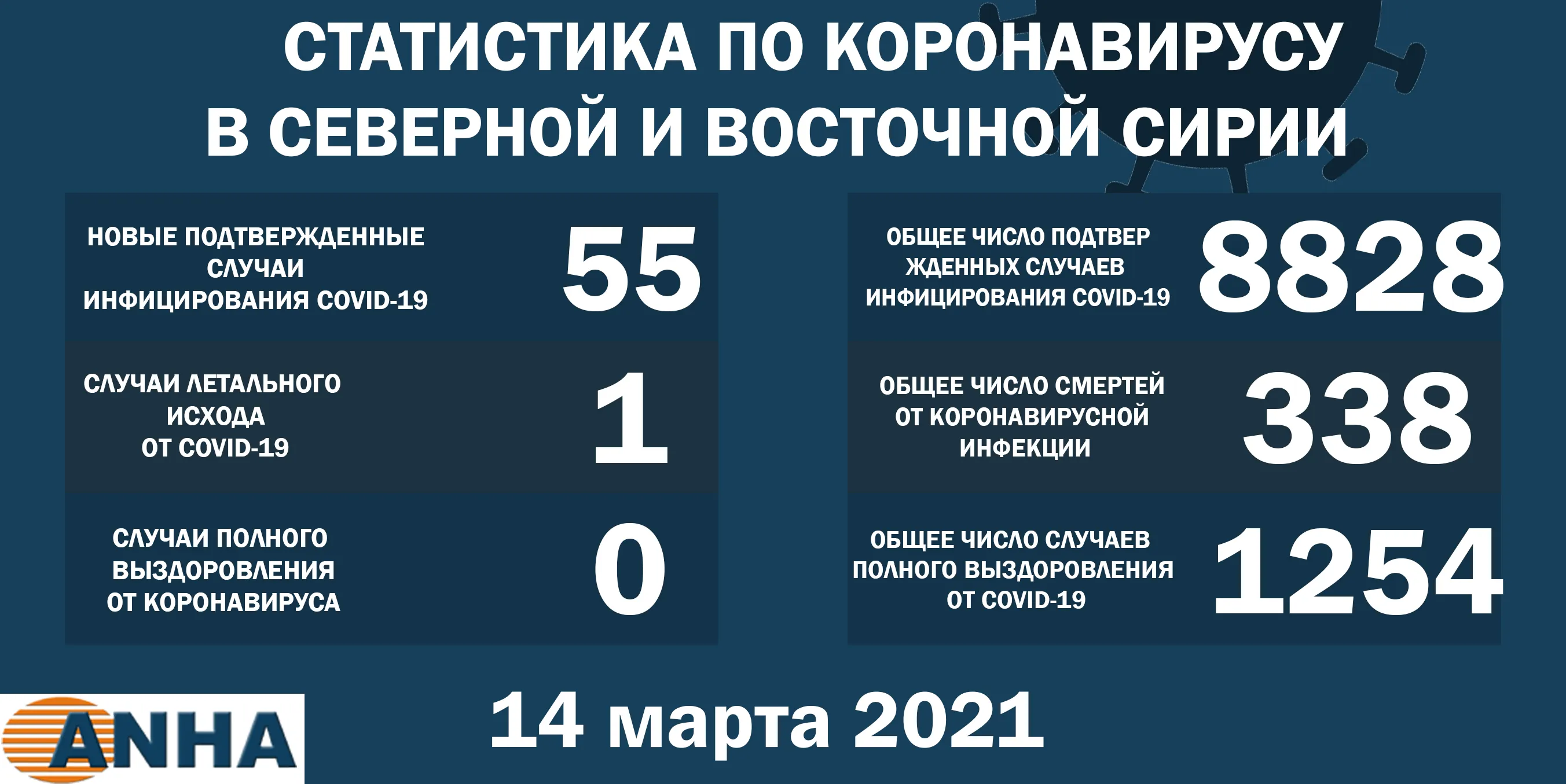 Еще 55 человек заразились коронавирусом в северо-восточной Сирии