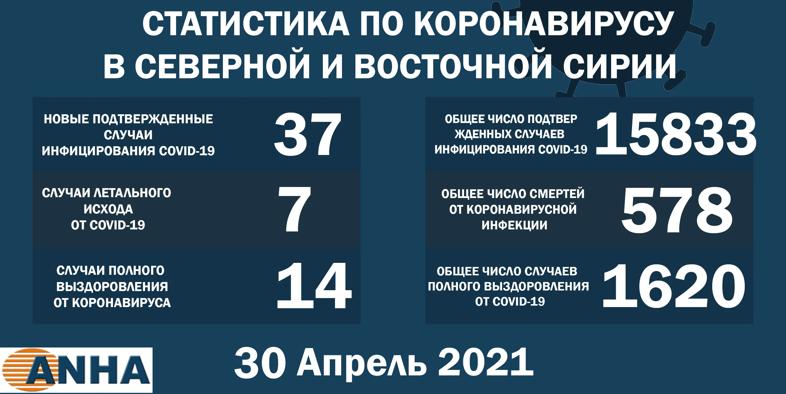 Еще 37 человек погибли от COVID-19 на северо-востоке Сирии