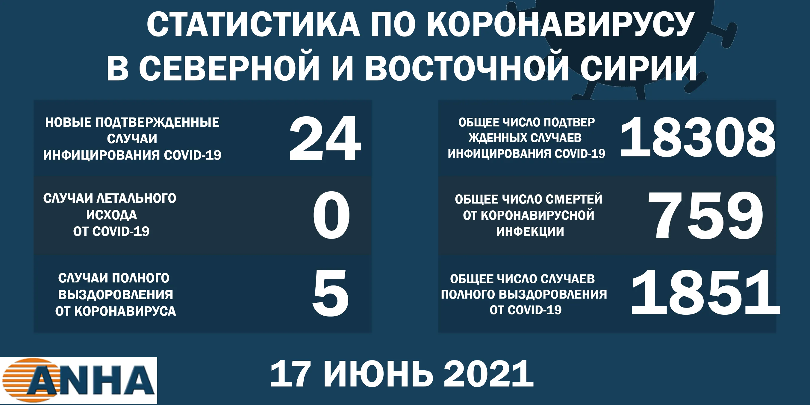 В северо-восточной Сирии выявили 24 новых случая заражения COVID-19