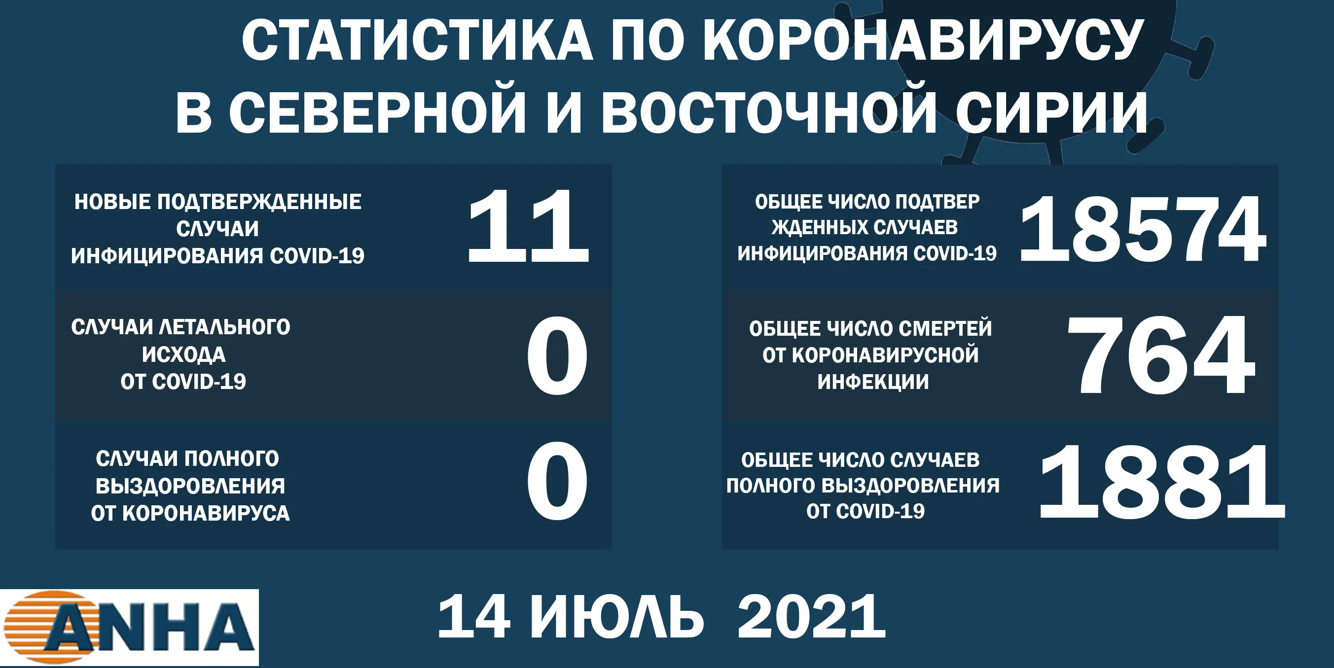В северо-восточной Сирии выявлено 11 новых случаев заражения COVID-19