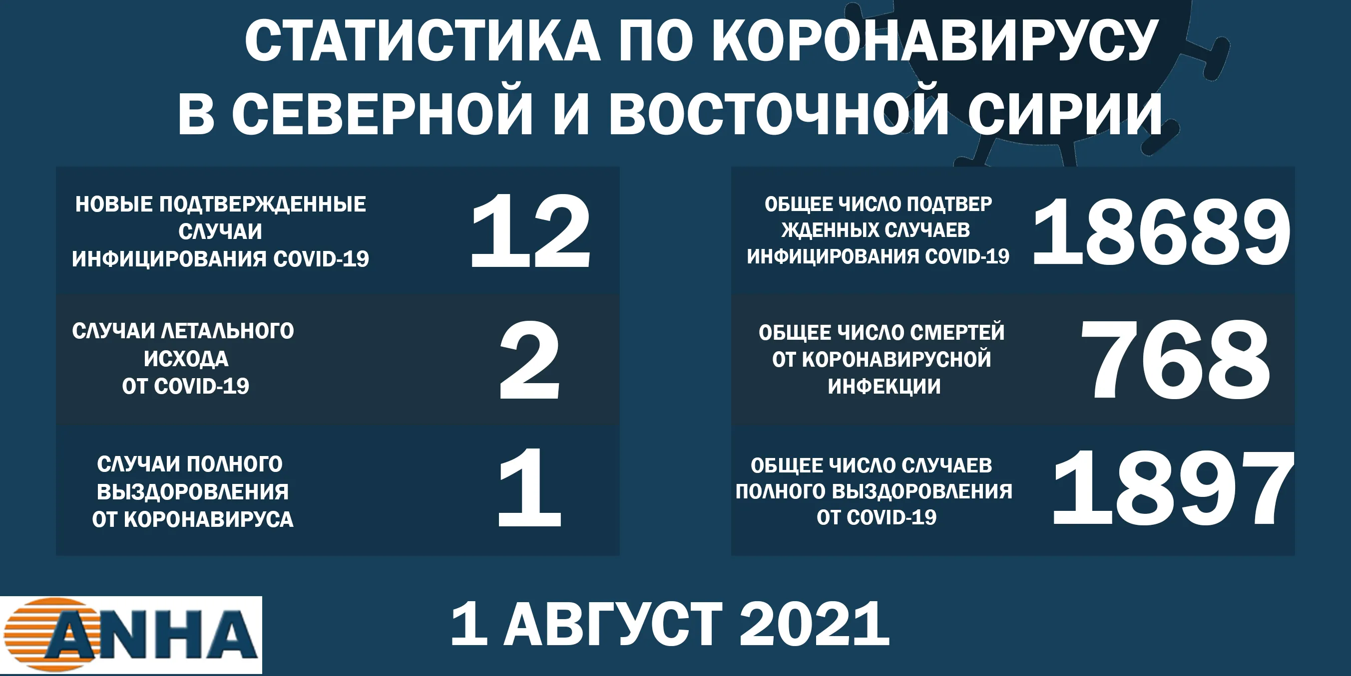 В северо-восточной Сирии выявлено 12 новых случаев заражения COVID -19