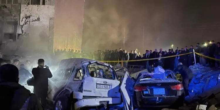 Взрыв в городе Сулеймания