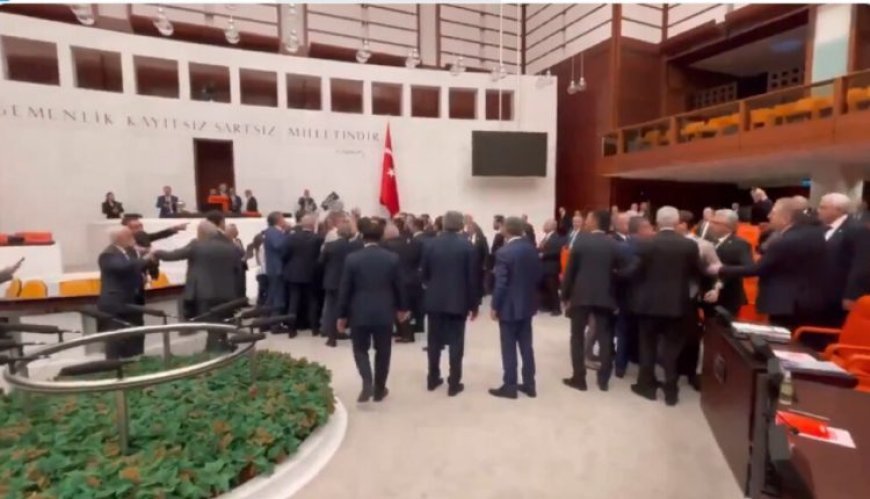 Конфликт в турецком парламенте: члены ПСР атаковали депутатов от партии DEM на заседании парламента