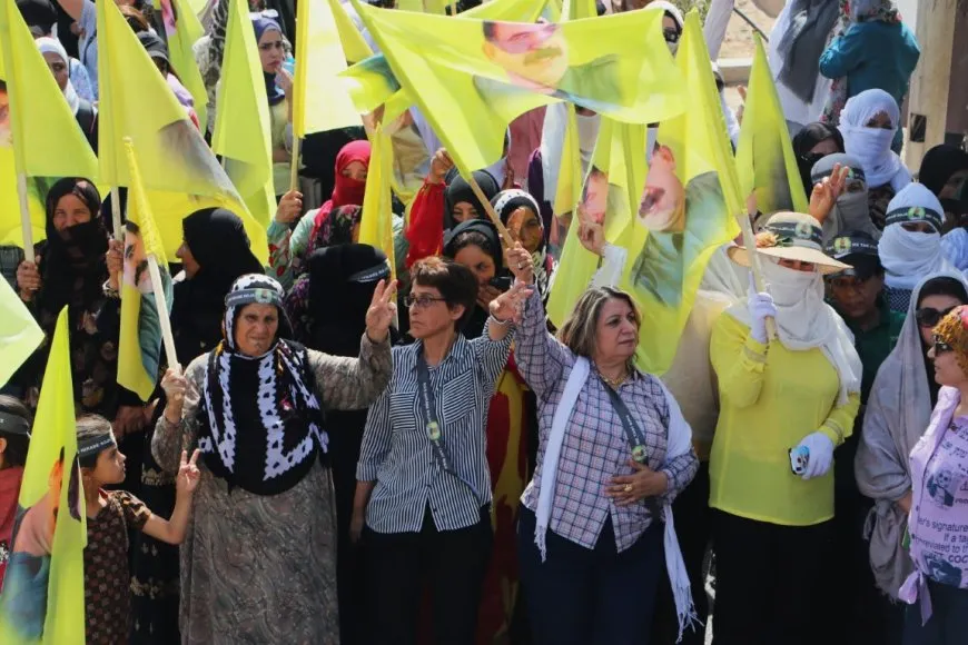 В Хасаке прошел массовый митинг за свободу лидера Оджалана