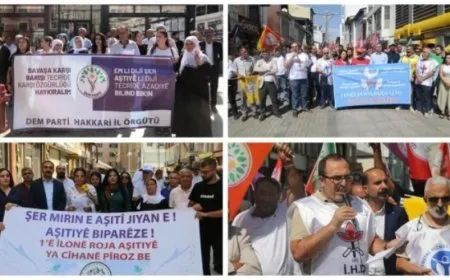Протестные акции в Северном Курдистане против изоляции лидера Абдуллы Оджалана и агрессивной военной политики Турции