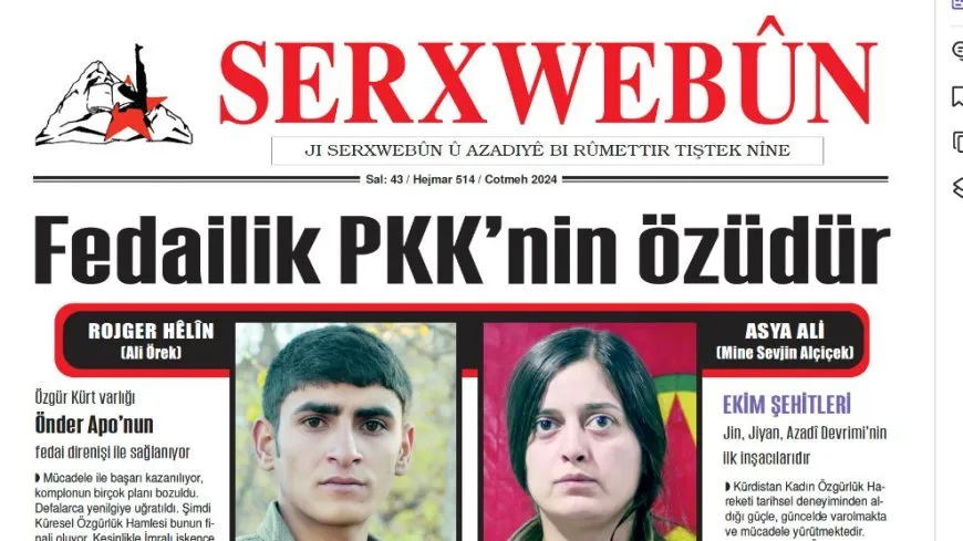Газета Serxwebûn: «Самоотверженность — это суть РПК».