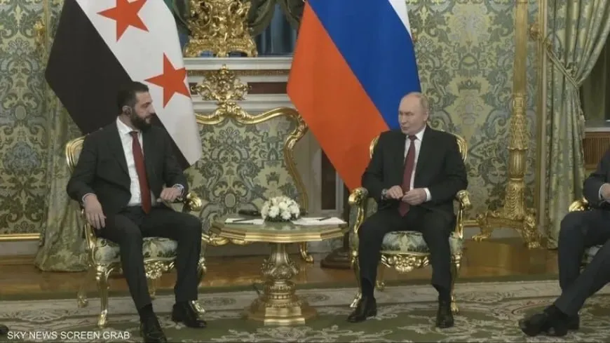 Встреча Путина и аш-Шараа в Кремле