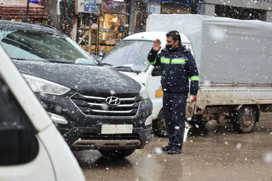 В большинстве районов Северной и Восточной Сирии выпал снег
