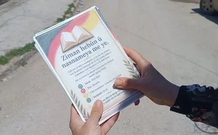 Завтра в Камышло пройдет марш в поддержку признания курдского языка в Конституции Сирии
