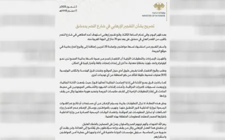Министерство внутренних дел обнародовало предварительные результаты расследования взрыва в Дамаске