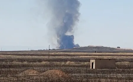 Турецкие военные спровоцировали возникновение пожара в сельской местности Тель-Тамера