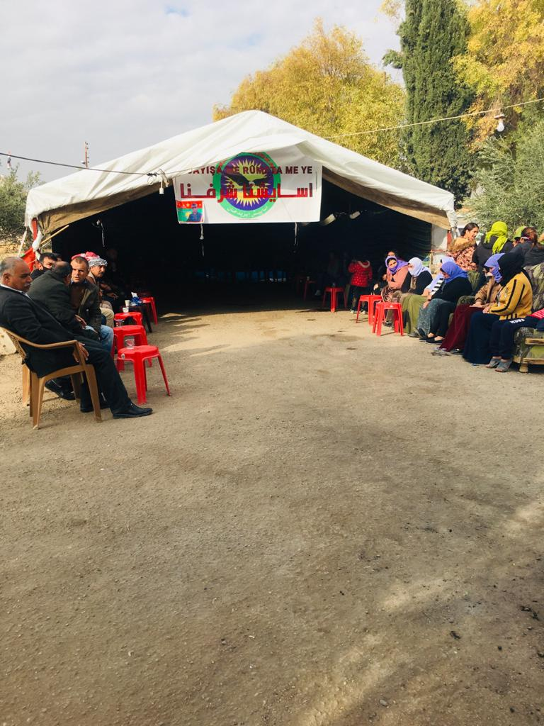 Êzidxan Asayişi önündeki çadır direnişi 24’üncü gününde