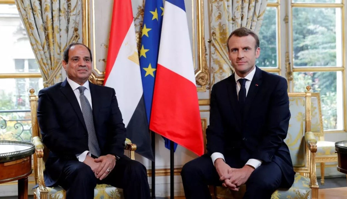 Sisi ve Macron, Elysee Sarayı'nda Doğu Akdeniz krizini görüştü