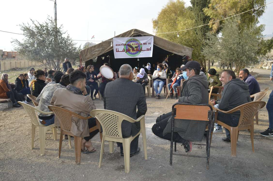 ​​​​​​​Êzidxan Asayişi’ni sahiplenme eylemi 36’ıncı gününde