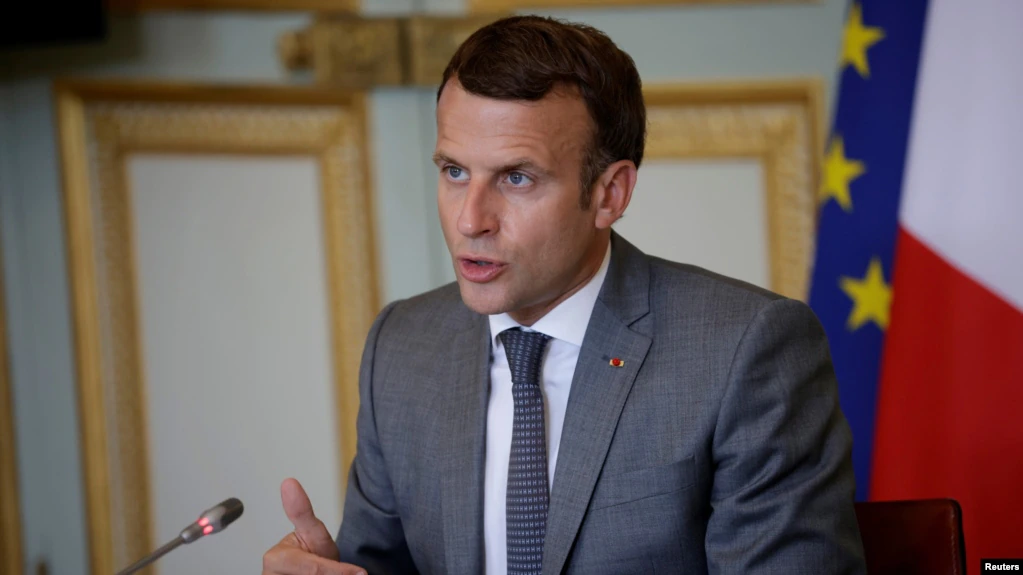 ​​​​​​​MSD heyeti ile görüşen Macron’dan Kuzey ve Doğu Suriye’ye destek sözü