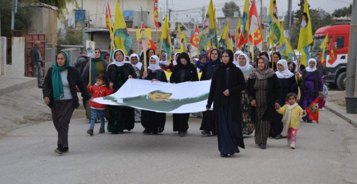 Mexmur’da tecride karşı yürüyüş