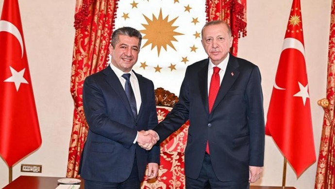 ​​​​​​​Mesrur Barzani Erdoğan ile görüştü