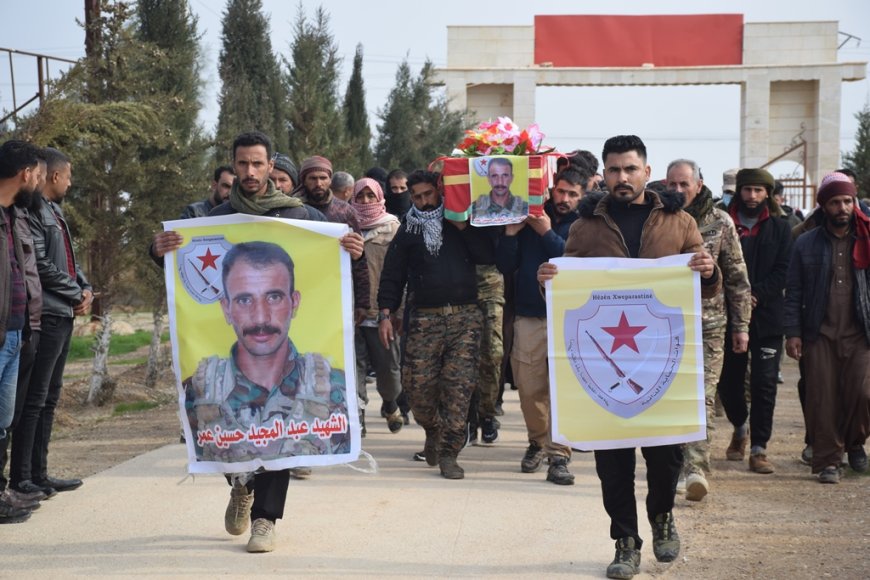 Şehit Ebdulmecîd El Omer Şedadê’de son yolculuğuna uğurlandı