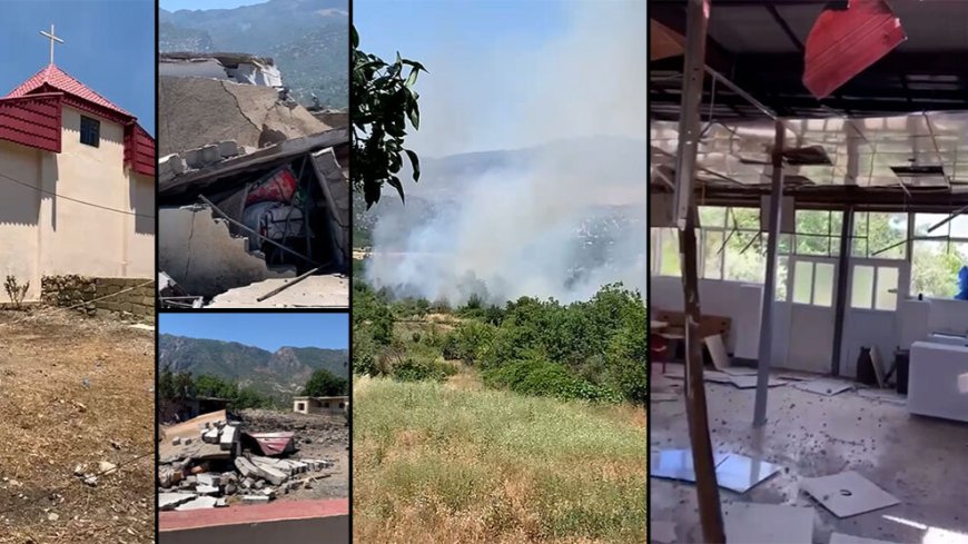 Asurilerin Mîska köyü ve kilisesi bombalandı