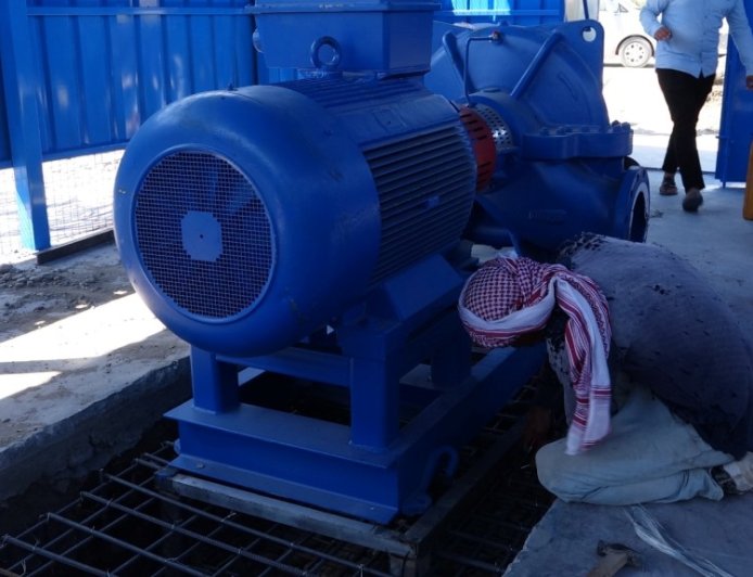 Tebqa'da su istasyonu yapılıyor