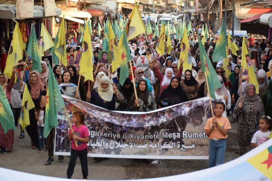 Tirbespiyê'de işgal saldırıları protesto edildi