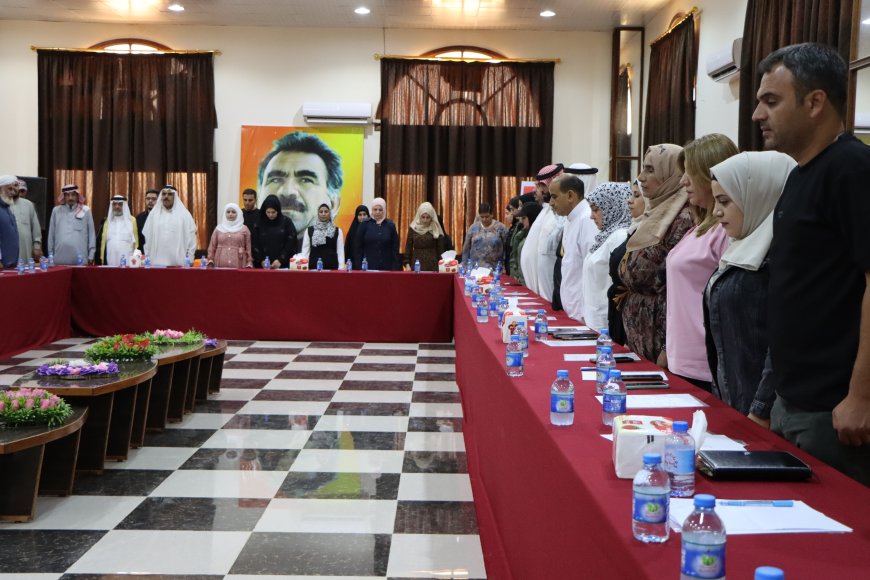 Tebqa’da Önder Abdullah Öcalan’ın fiziki özgürlüğüne ilişkin ikinci toplantı düzenlendi