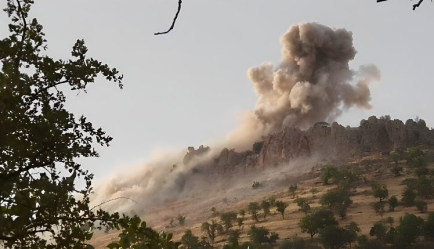 İşgalci Türk ordusu Metîna Dağı’nı bombaladı
